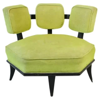 Harvey Probber Style Hexagonal Lounge Chair